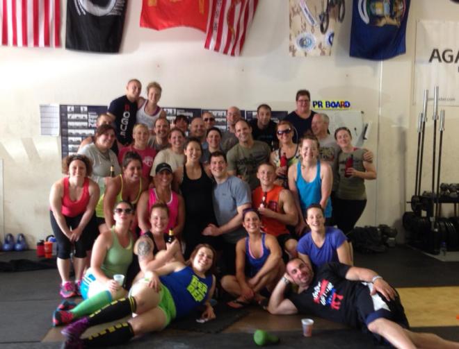 Not everyone is pictured since this was taken a couple of hours after the WOD.